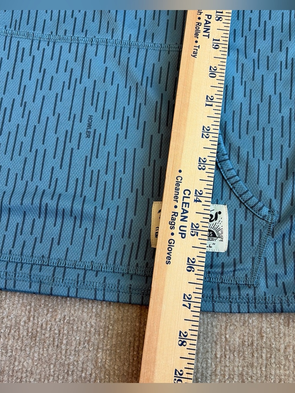 Howler Bros Men’s Sz M Loggerhead Hoodie Shirt Pacific Blue - Picture 6 of 10